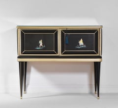 Armoire d'appoint de style chinoiseries du milieu du siècle dernier d'Umberto Mascagni pour Harrods London