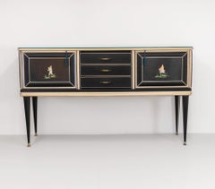 Umberto Mascagni Chinoiserie-Sideboard im Mid-Century-Stil von Harrods London