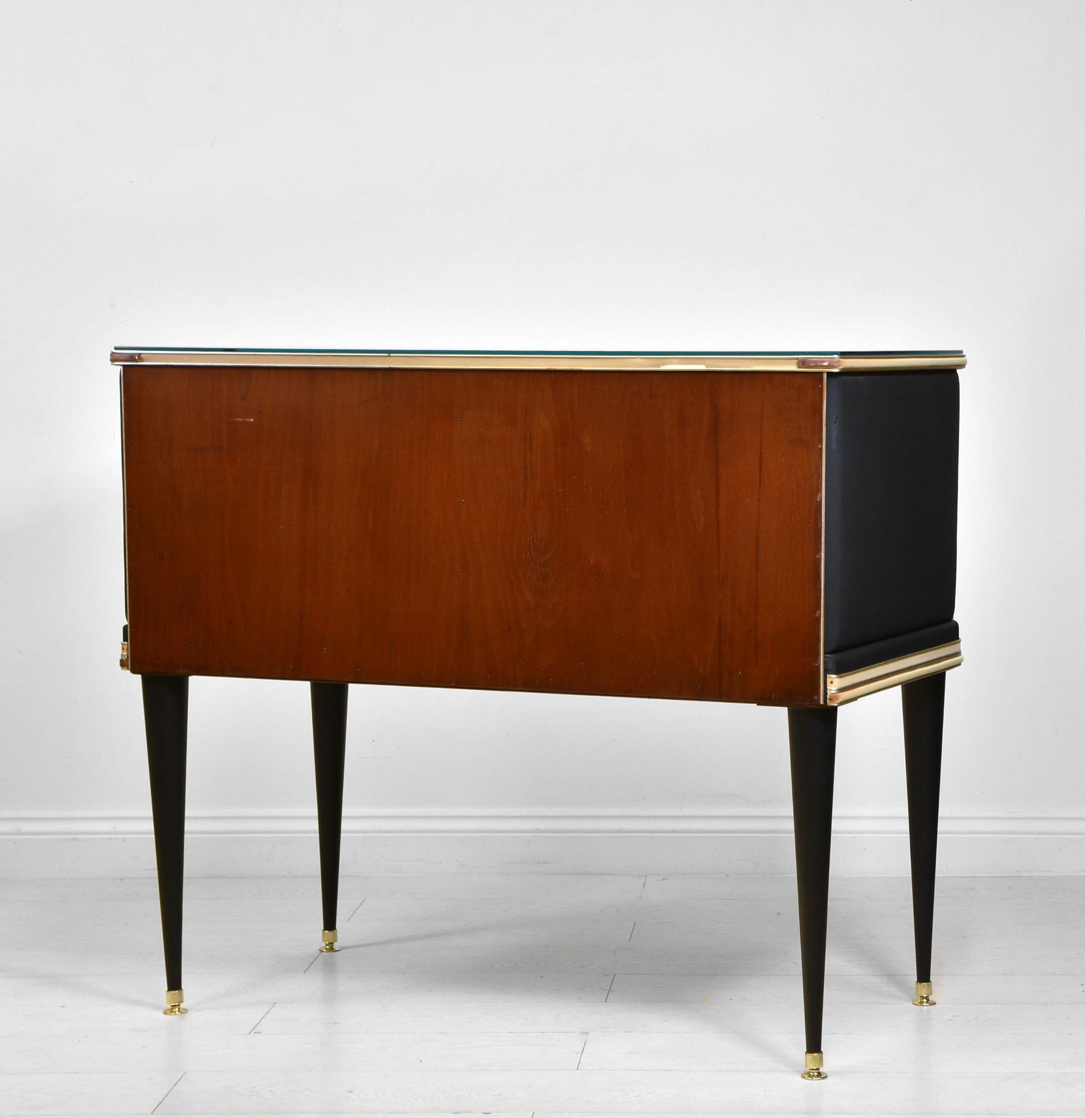 Wood Umberto Mascagni Chinoiserie Mid Century Sideboard Cabinet from Harrods London