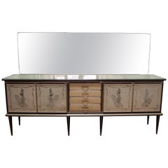 Italienische Sideboard-Bar aus der Mitte des Jahrhunderts von Umberto Mascagni für Harrods London, 1950er Jahre