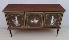 Italienischer Barschrank aus der Mitte des Jahrhunderts von Umberto Mascagni für Harrods London, 1950er Jahre