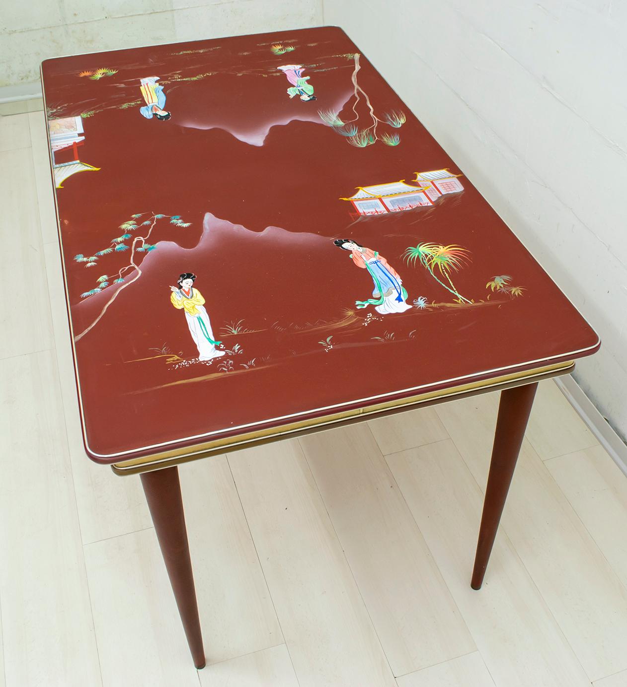 Umberto Mascagni for Harrods London Midcentury Italian Dining Table, 1950s 5