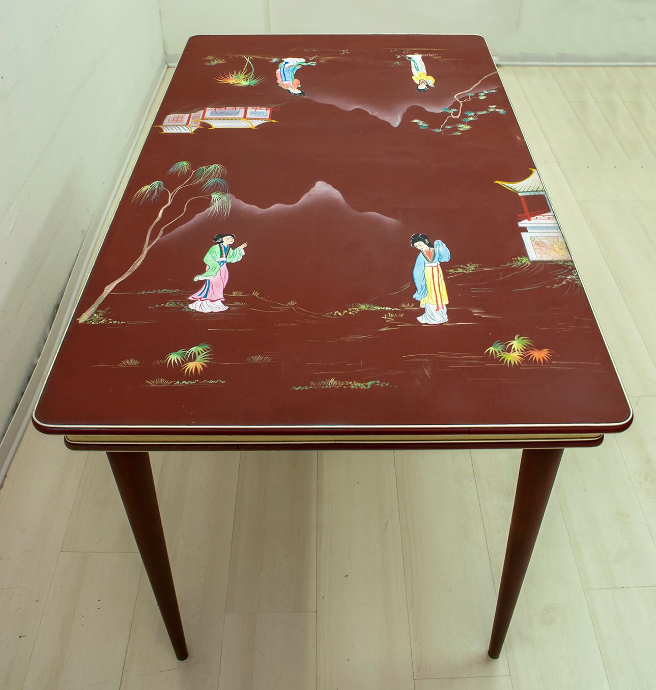 Umberto Mascagni for Harrods London Midcentury Italian Dining Table, 1950s 2