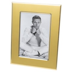 Umberto Mascagni Frosted Gilt Aluminum Picture Frame, circa 1970