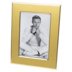 Umberto Mascagni Mattierter vergoldeter Aluminium-Bilderrahmen, um 1970