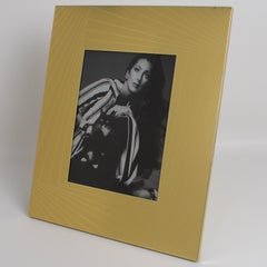 Umberto Mascagni Marco de aluminio dorado, Italia Años 70