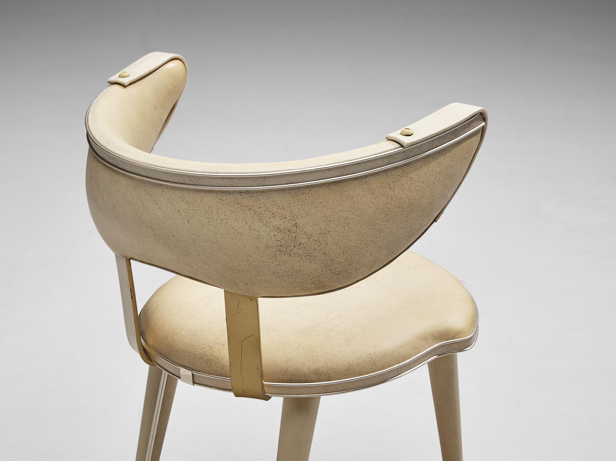 Brass Umberto Mascagni Sculptural Chair