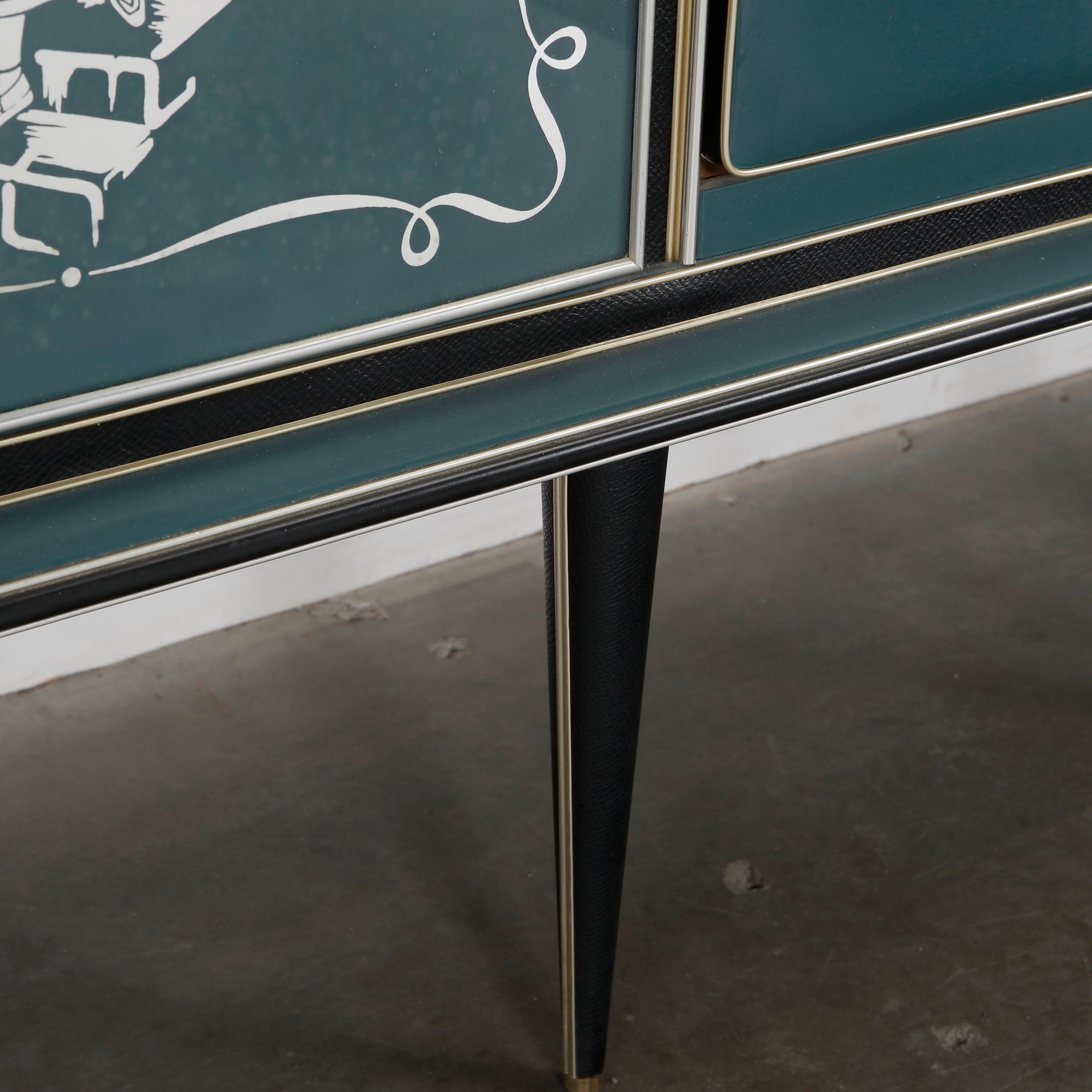 Umberto Mascagni: Sideboard with Mirror, 1960s For Sale 3