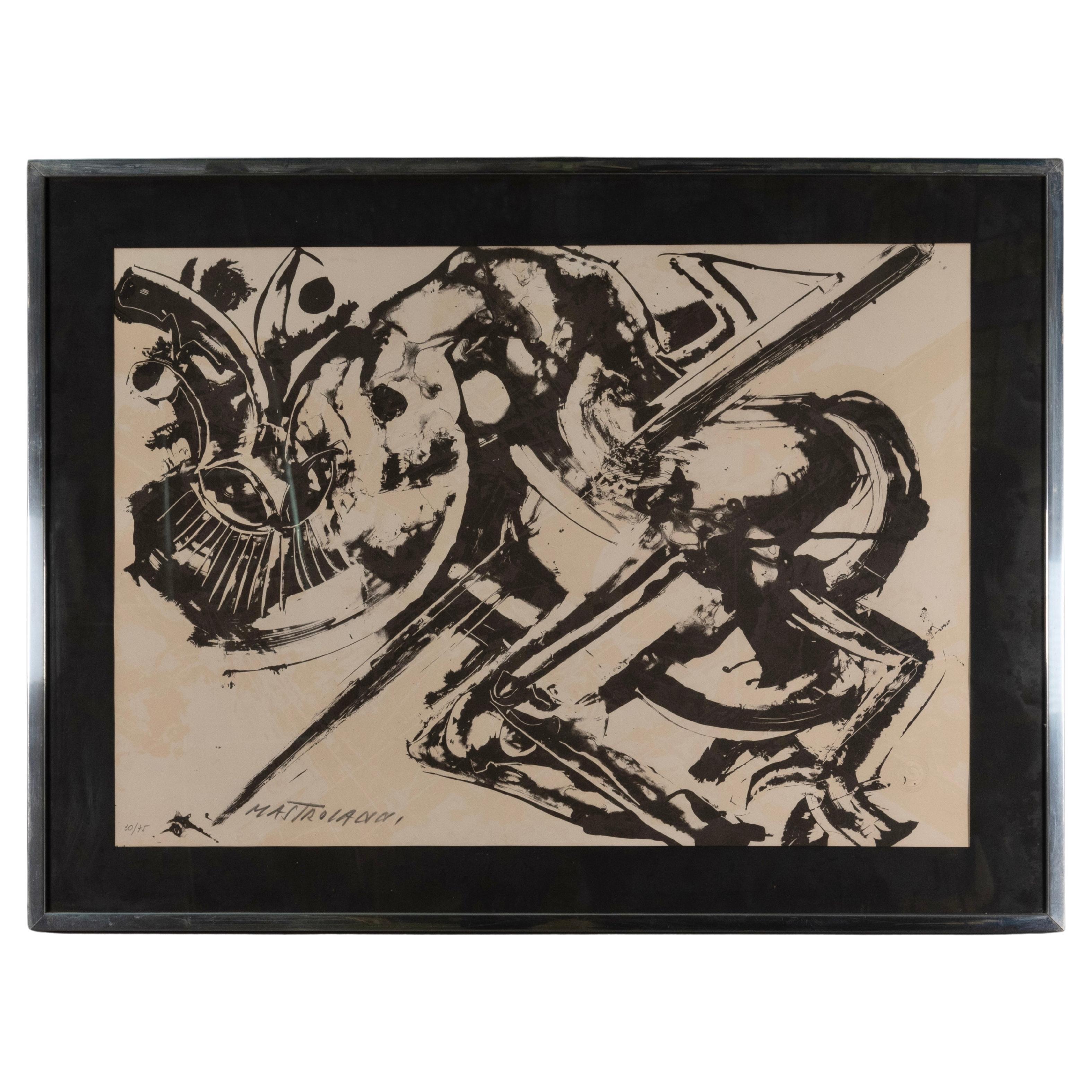 Umberto Mastroianni 1960s Original Etching