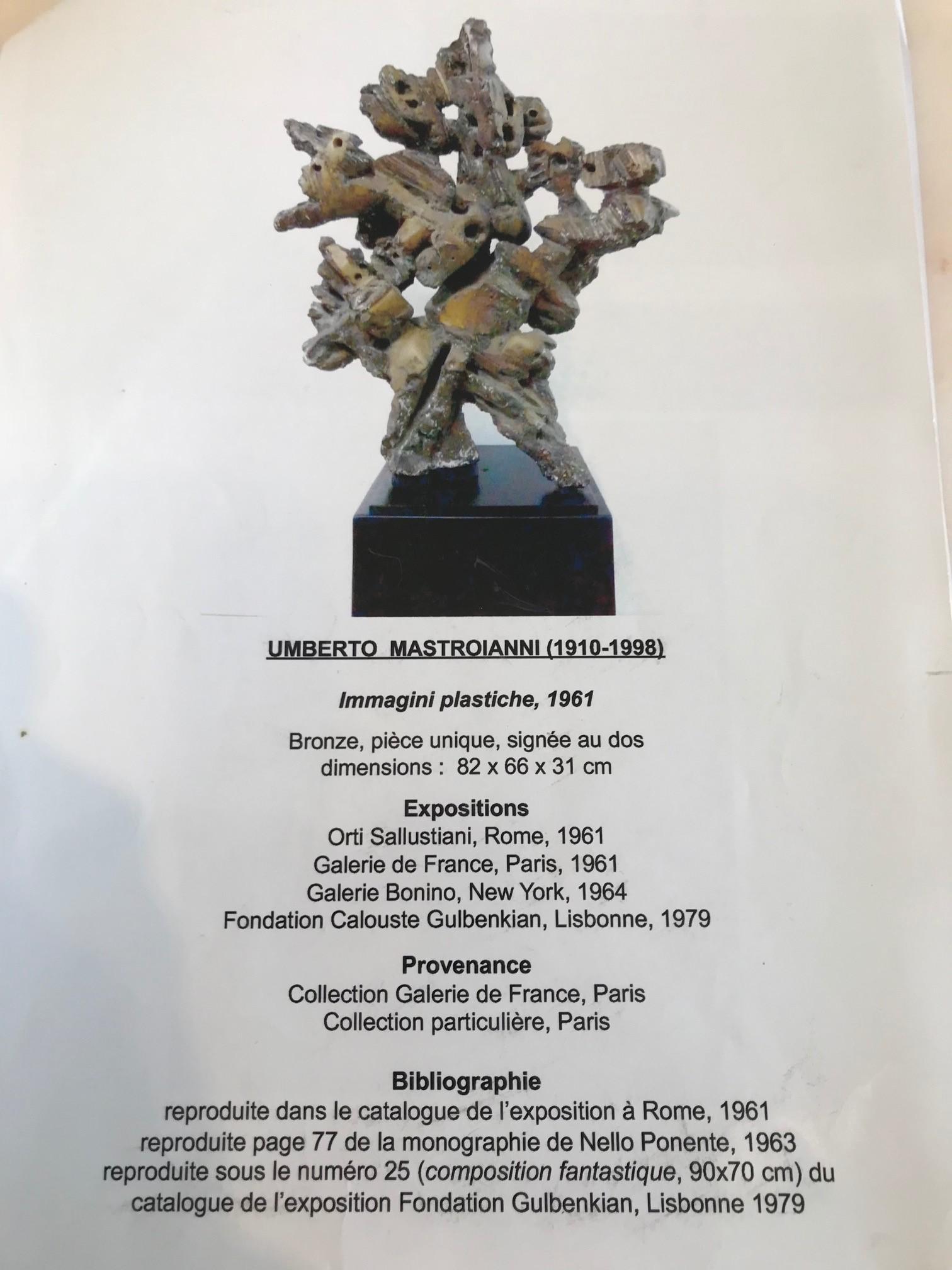 Bronze Sculpture en bronze d'Umberto Mastroianni en vente