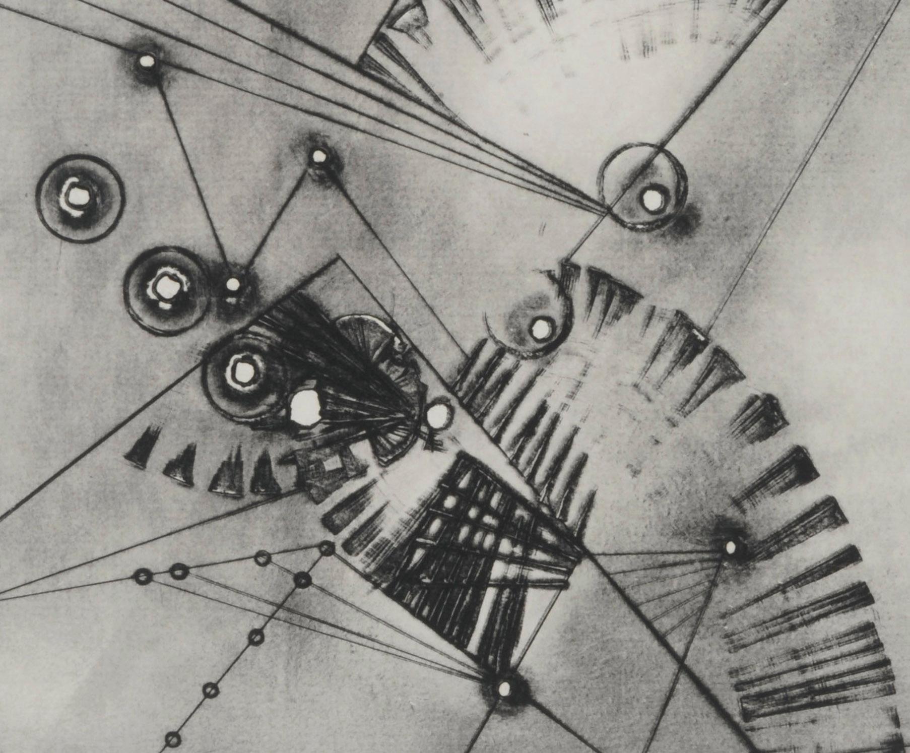 Zusammensetzung
Original-Carborundum-Gravur, um 1970
Signiert: Mastroianni mit Bleistift unten rechts (siehe Foto)
Auflage: 100 (76/100)   (siehe Foto)
Gedruckt auf schwerem Büttenpapier
Zustand: Ausgezeichnet
Größe der Platte: 15 1/2 x 11 9/16