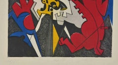 Gravure de Marte par Umberto Mastroianni, années 1970