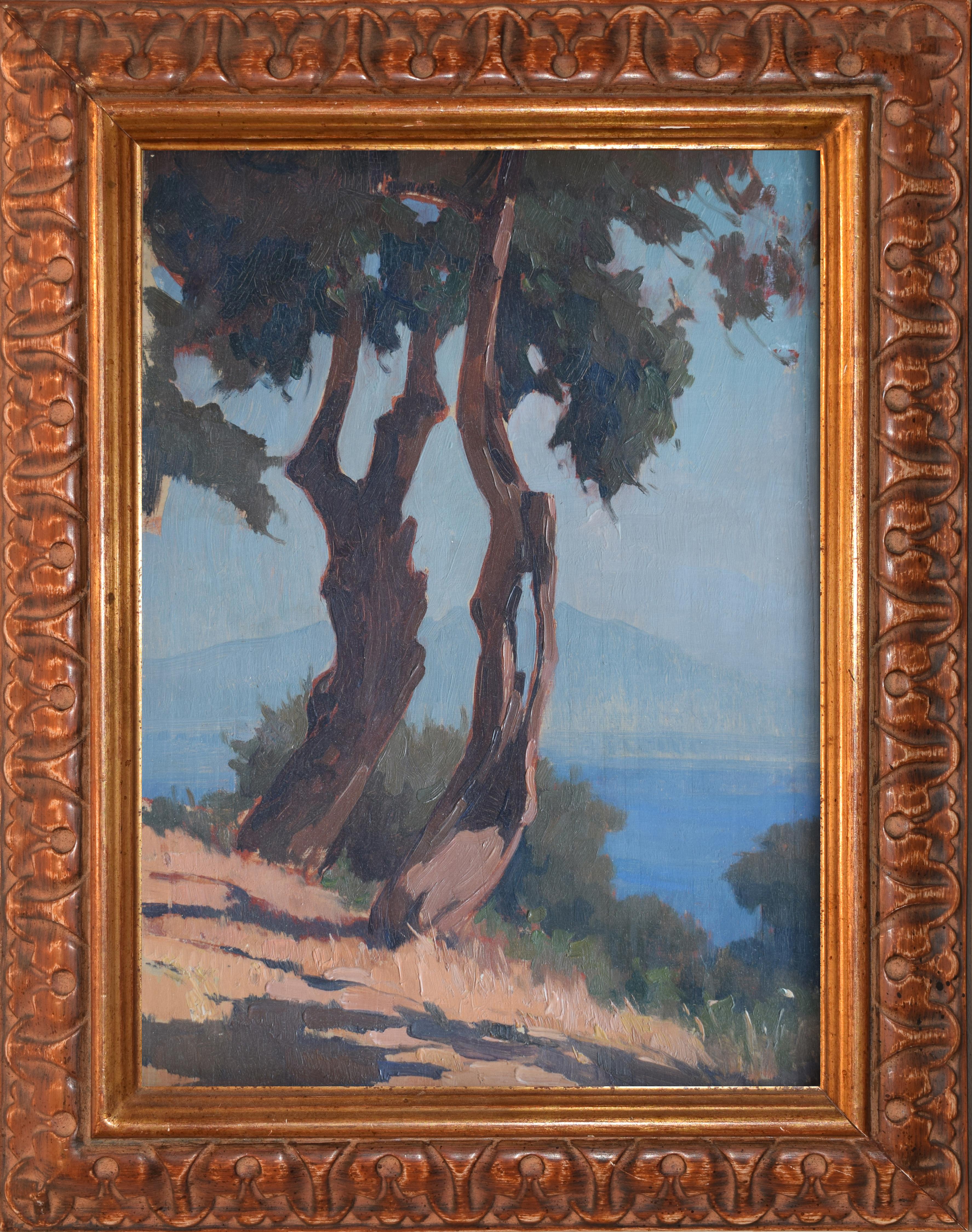 Alberi a Sorrento - Painting di Umberto Prencipe