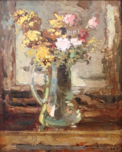 Umberto Ziveri 'Italiano 1891-1971' Óleo Firmado y Fechado '1925' Precioso