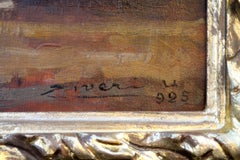 Umberto Ziveri 'Italian 1891-1971' Oil Painting Signed and Dated '1925' Gorgeous