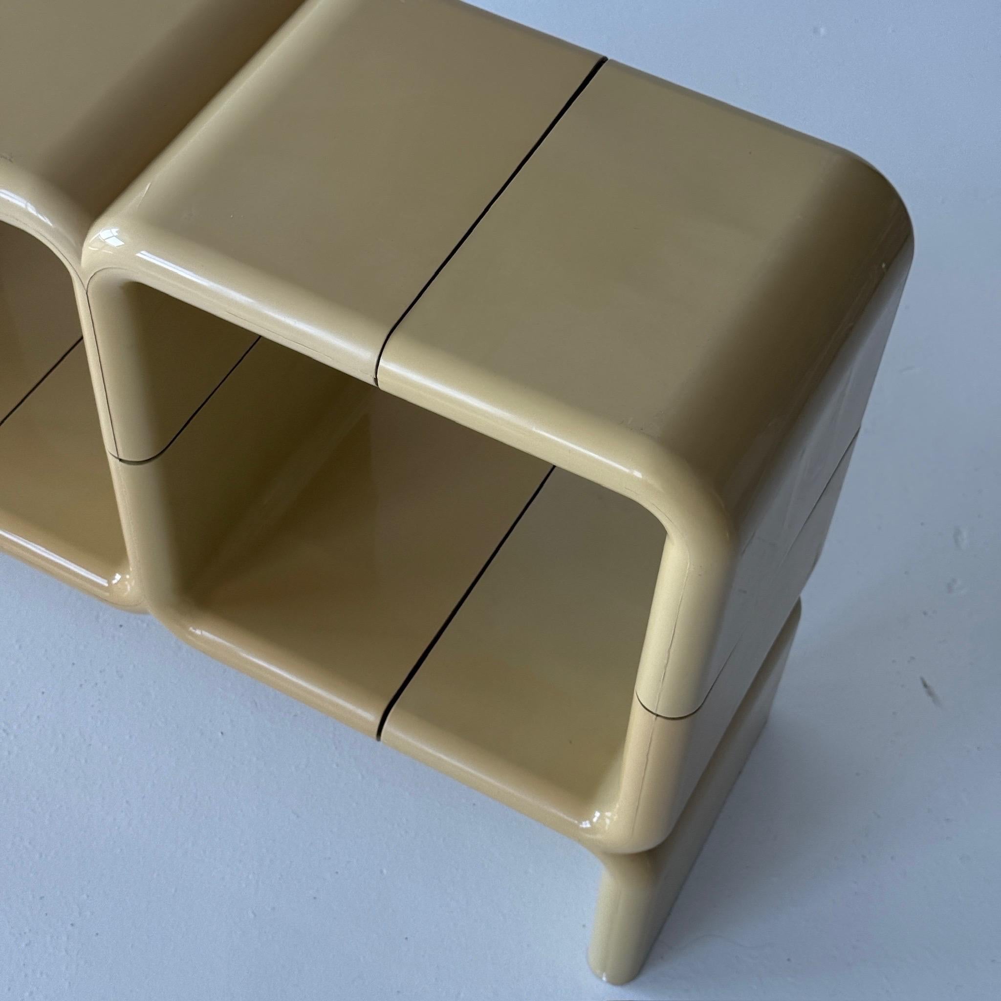 c. 1970s. USA. Modular shelving unit with gorgeous sun fading. 

