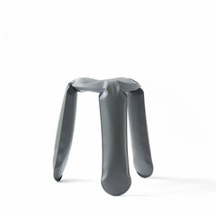Umbra Gray Aluminum Standard Plopp Stool by Zieta