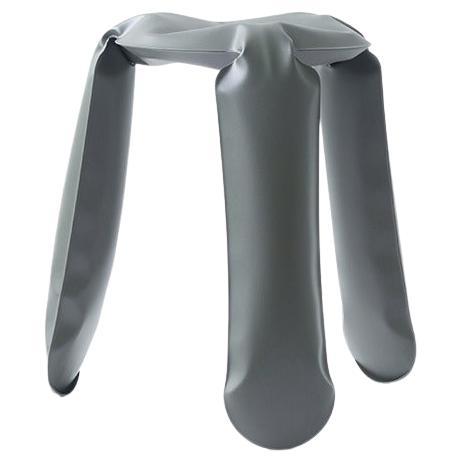 Tabouret Plopp standard en aluminium gris Umbra de Zieta