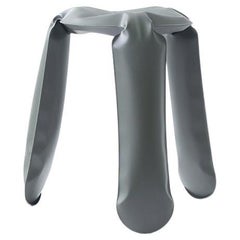 Umbra Gray Aluminum Standard Plopp Stool by Zieta