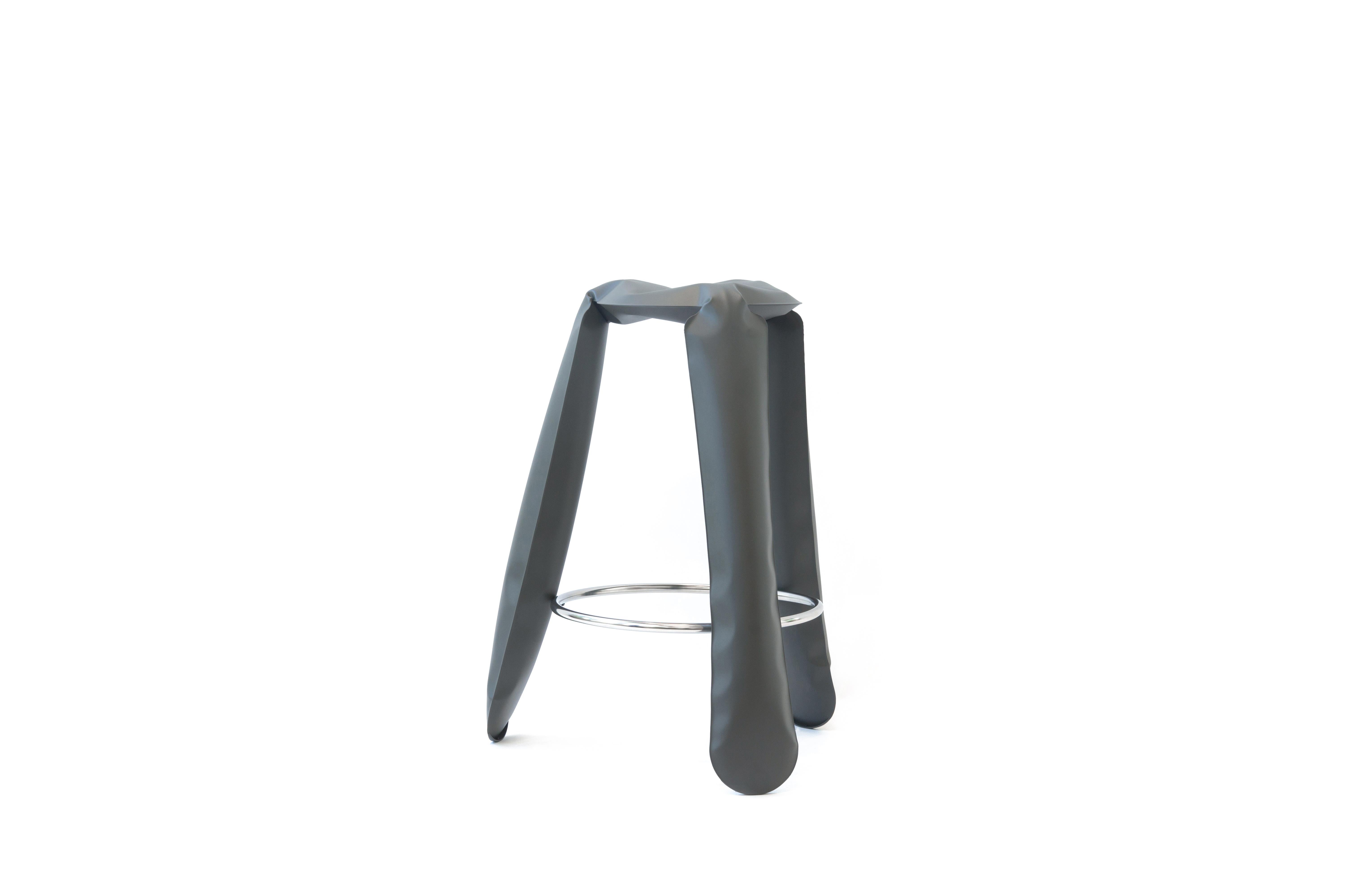 Taburete de acero gris Umbra Bar Plopp by Zieta Polaco en venta