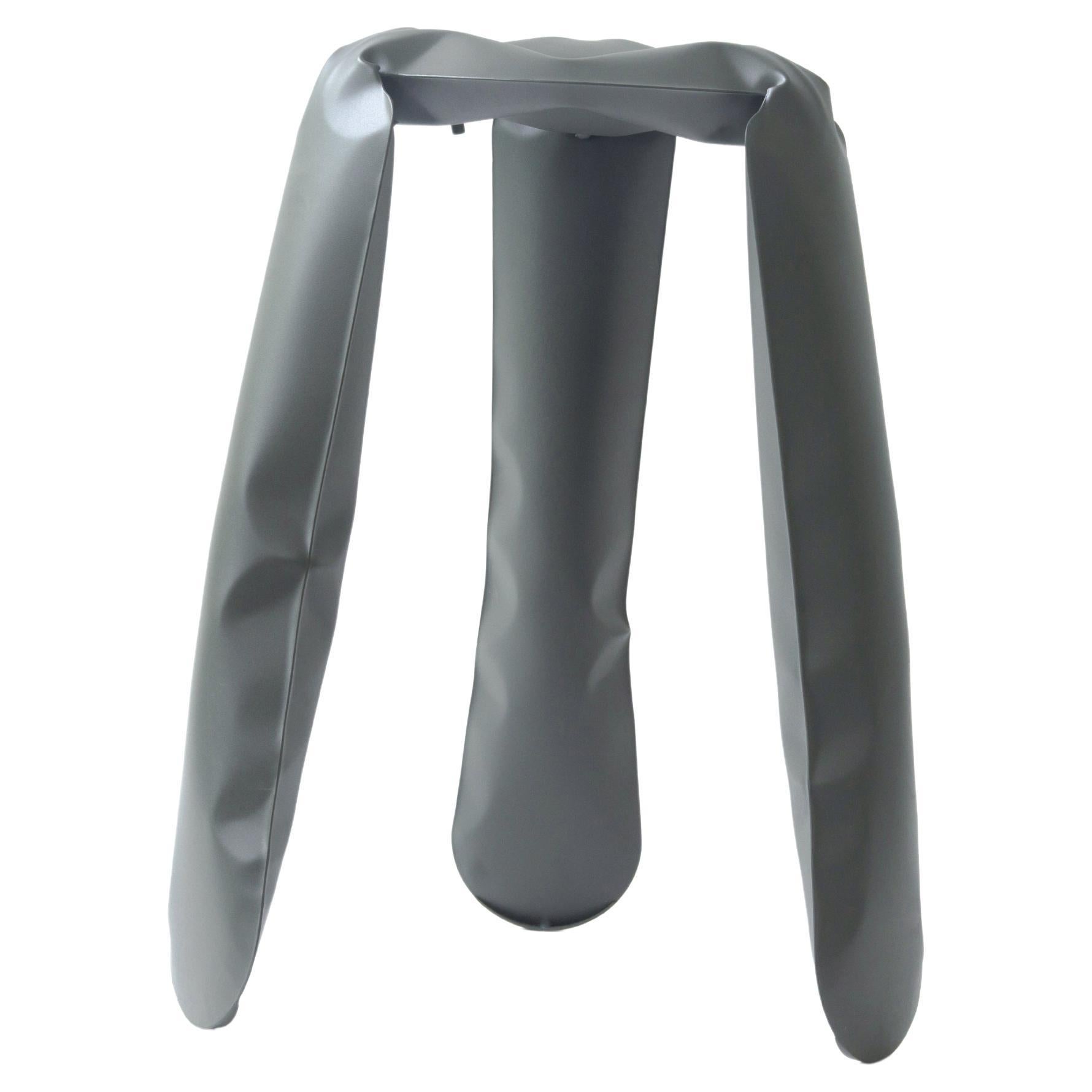 Umbra Gray Steel Kitchen Plopp Stool by Zieta