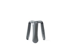 Umbra Gray Steel Standard Plopp Stool by Zieta