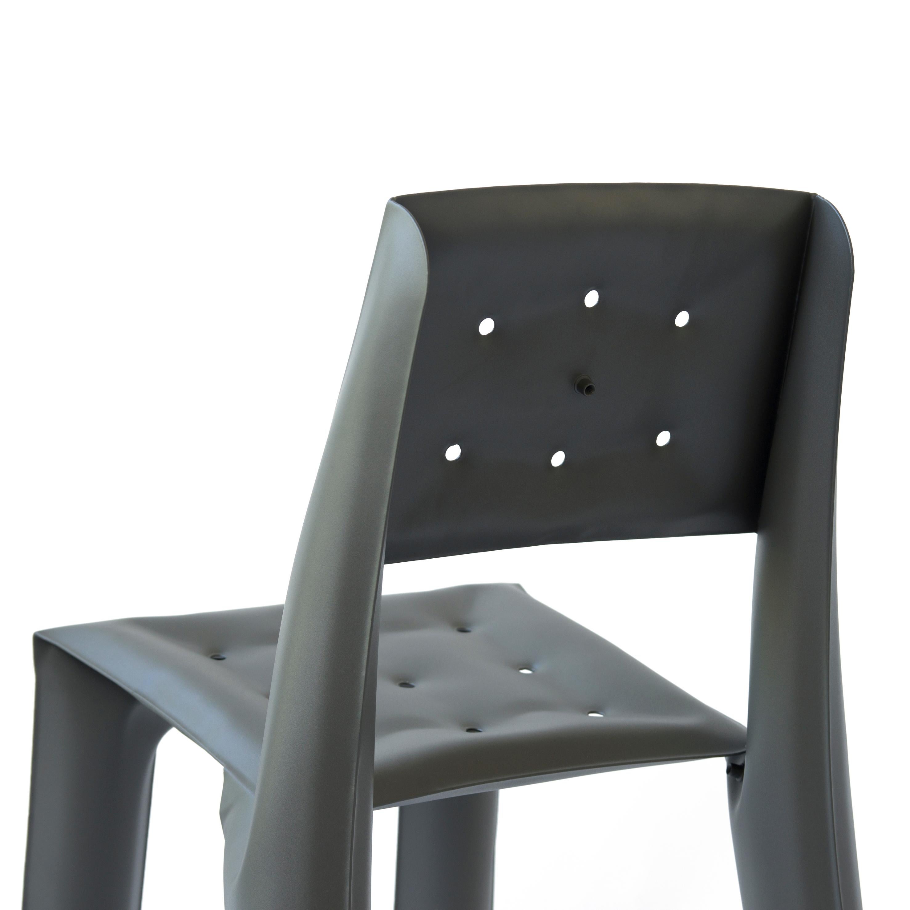 Umbra Grey Aluminum Chippensteel 0.5 Sculptural Chair by Zieta For Sale 1