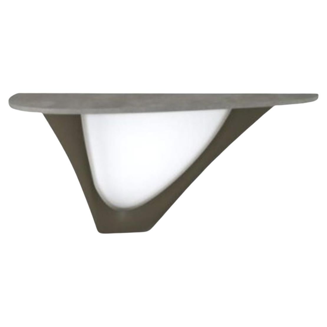 Umbra Grey G-Console Mono Steel Base with Concrete Top by Zieta For Sale