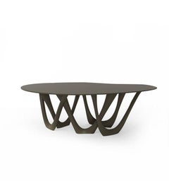 Umbra Grey Steel Sculptural G-Table by Zieta