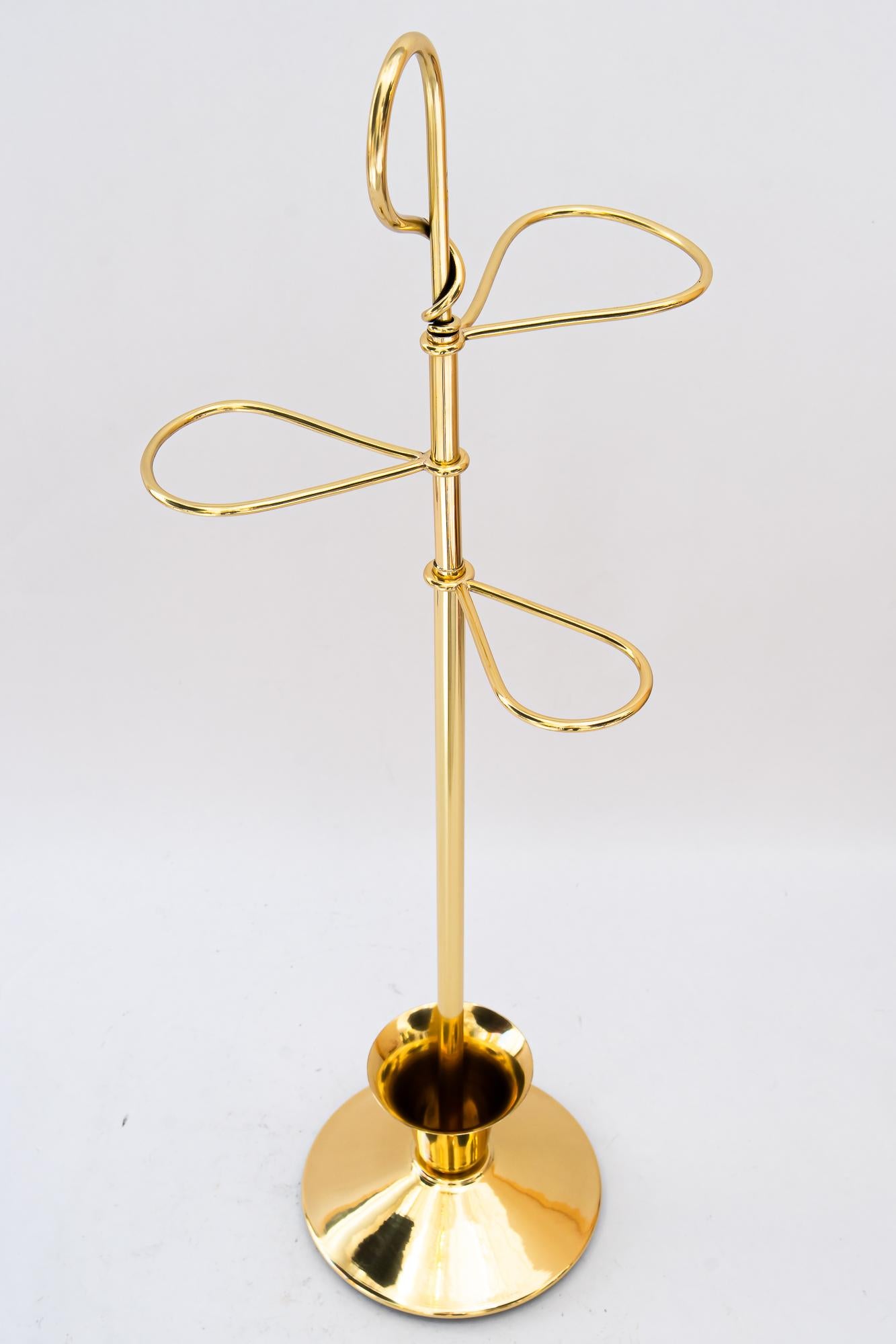 Umbrella brass stand vienna around 1950s In Good Condition For Sale In Wien, AT