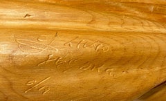 Aus Holz geschnitzter Umbrella von Livio De Marchi, #5/19, Italien 1990