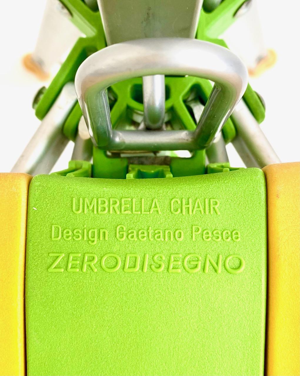 Umbrella chair, Gaetano Pesce, Zerodisegno, 1995's For Sale 14