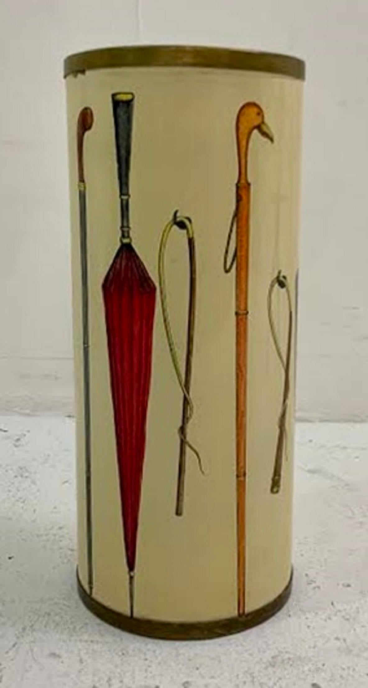 Umbrella holder by Atelier Fornasetti.