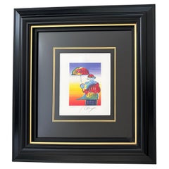 "Umbrella Man" Serigraph on Wove Paper by Peter Max