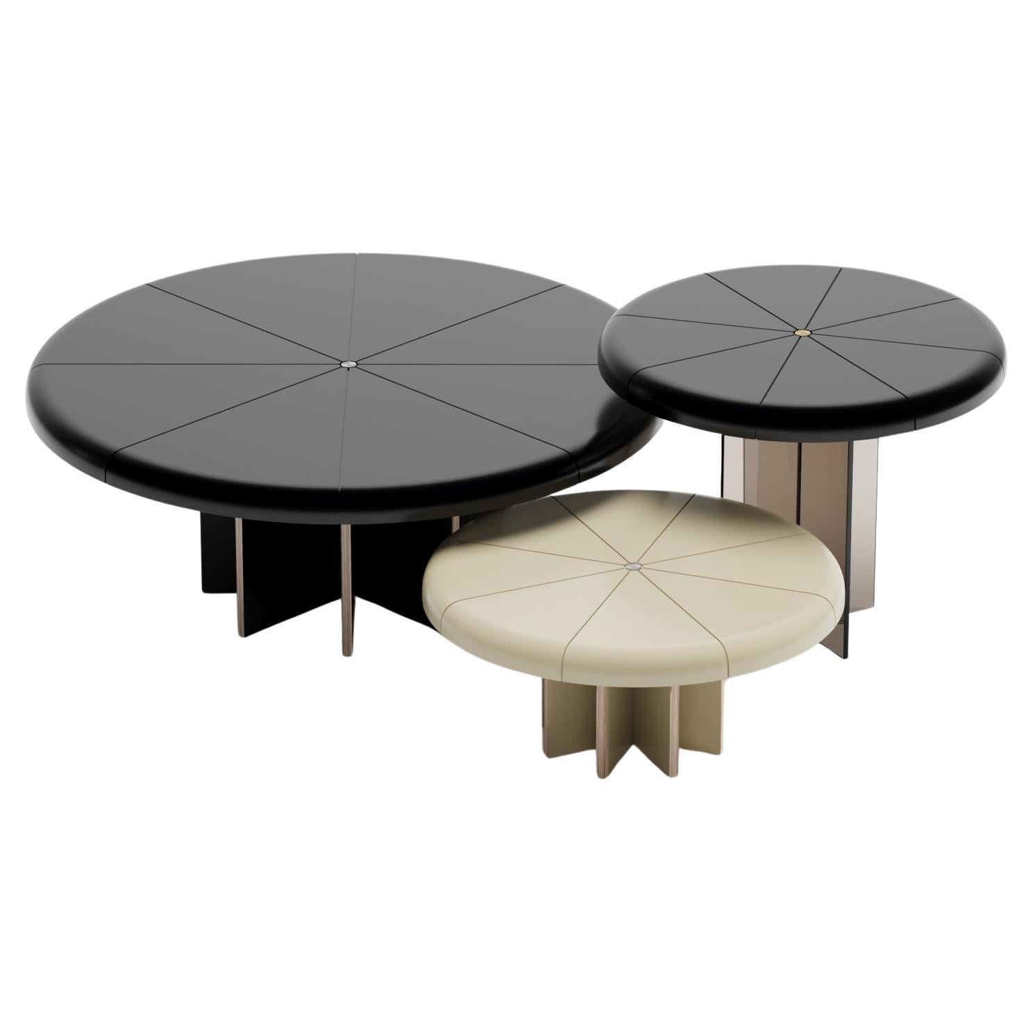 Juego de Paraguas (Negro y Crema) en venta