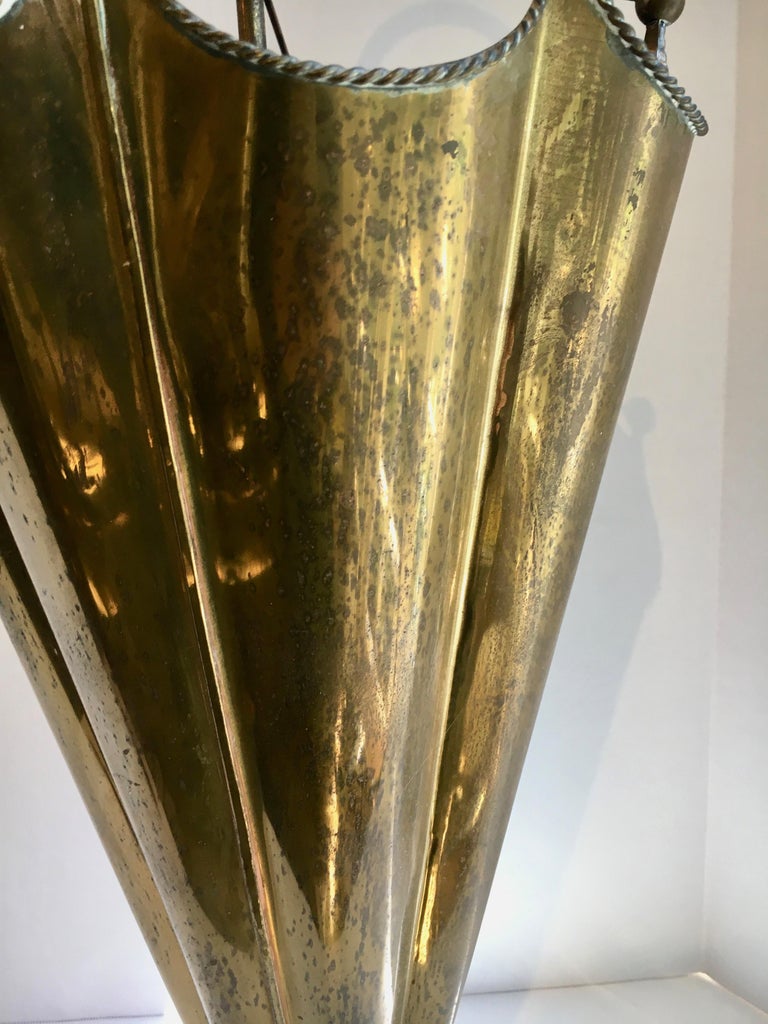 Umbrella Shaped Brass Umbrella Stand at 1stDibs