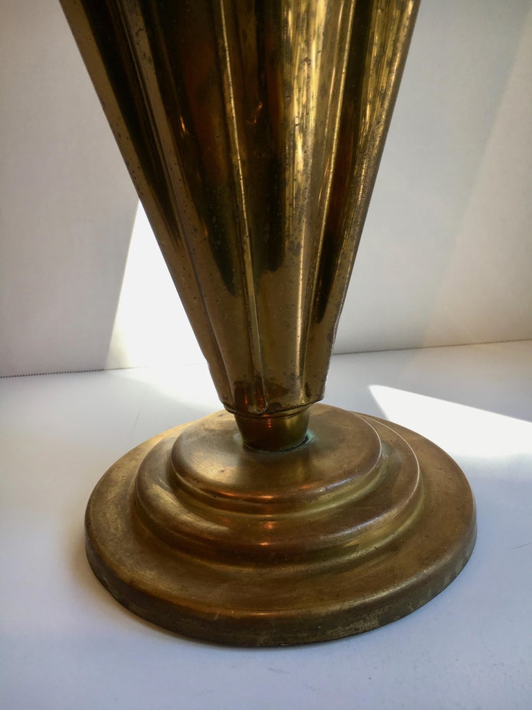 Umbrella Shaped Brass Umbrella Stand at 1stDibs
