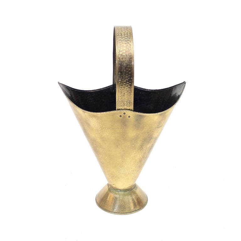 Umbrella Shaped Umbrella Stand in Brass, 1970s For Sale at 1stDibs