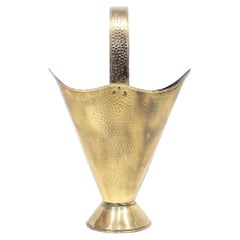 Vintage Umbrella Shaped Umbrella Stand in Brass, 1970s