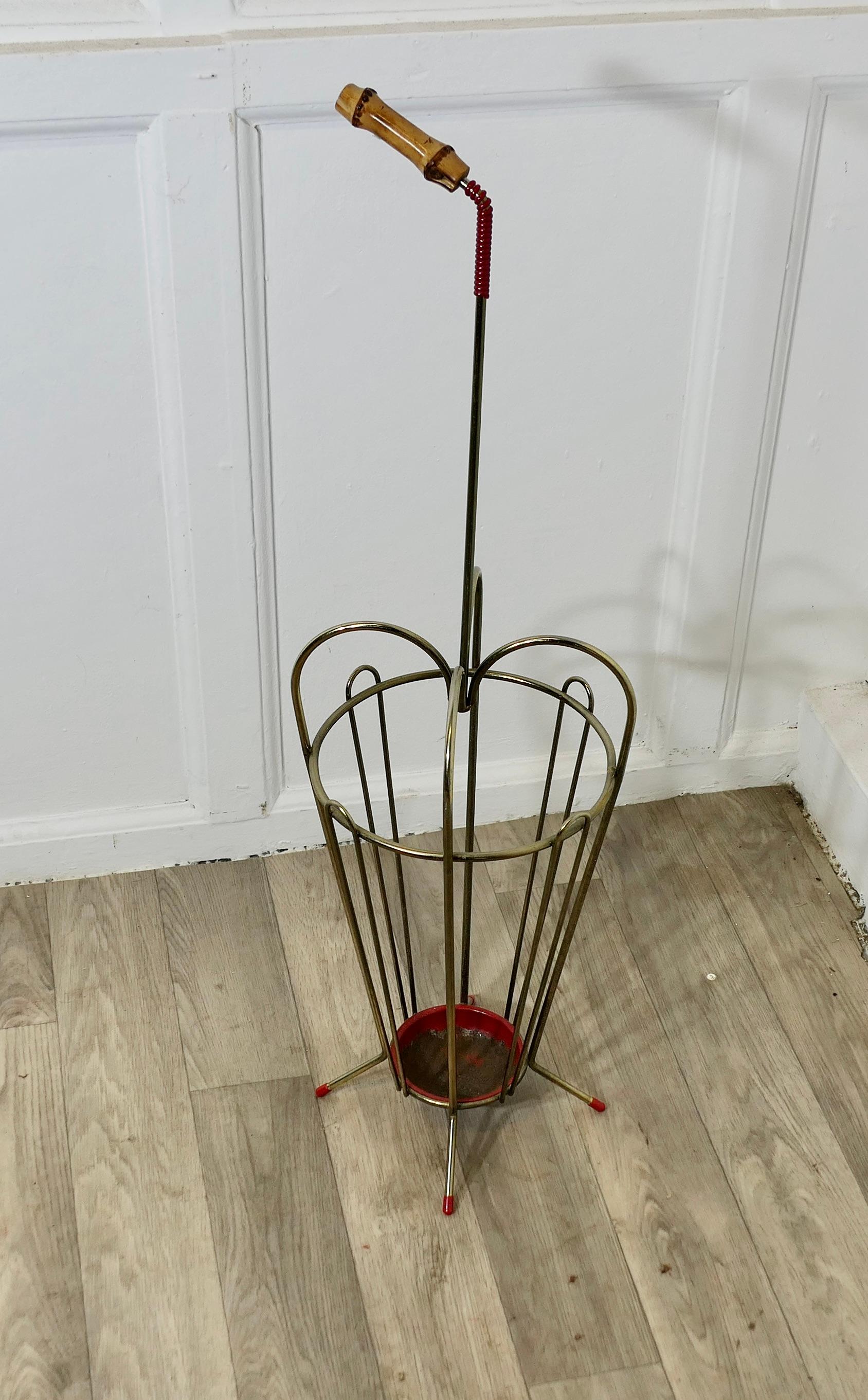 Mid-Century Modern Stand parapluie en forme de parapluie, Retro Chic des années 1950 en vente