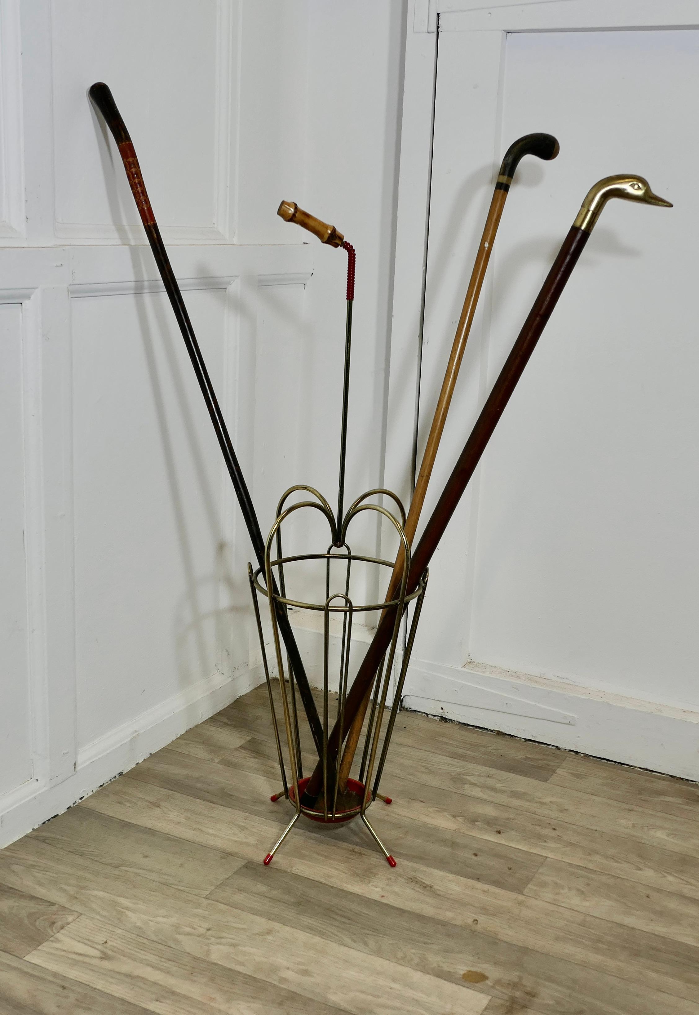 Milieu du XXe siècle Stand parapluie en forme de parapluie, Retro Chic des années 1950 en vente