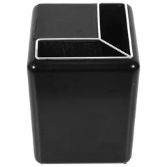 Umbrella Stand Black, Italian, Lacquered Wood and Metal, Italy, 1970s Vintage Umbrella Stand Black, Italian, Lacquered Wood and Metal, Italy, 1970s Vintage