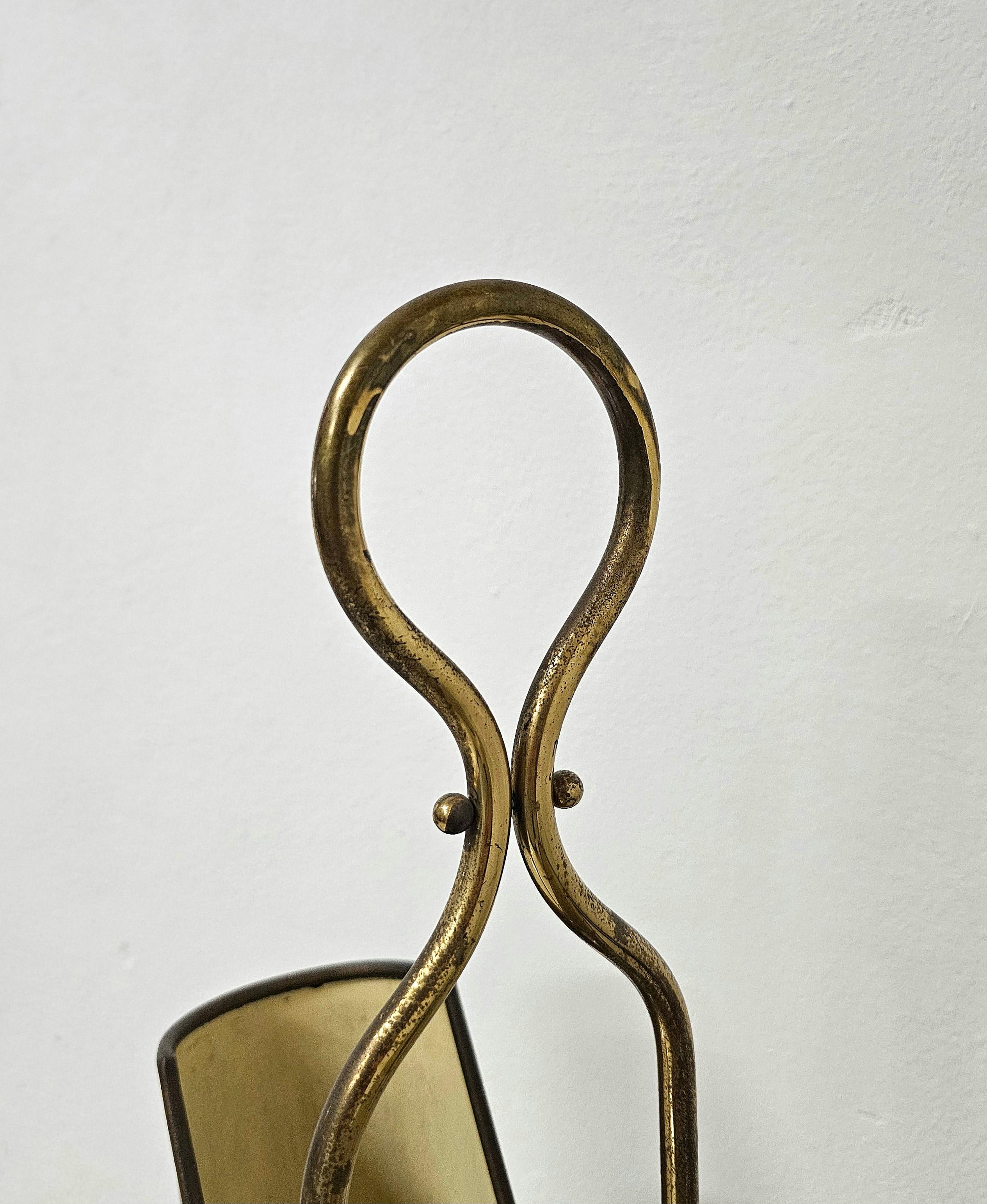 20th Century Umbrella Stand Brass Metal Midcentury Modern Italian Design 1950s For Sale