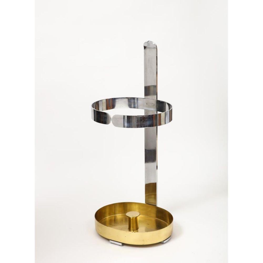 Polished Umbrella Stand by Luigi Caccia Domioni for Azucena, Italy, c. 1980 For Sale