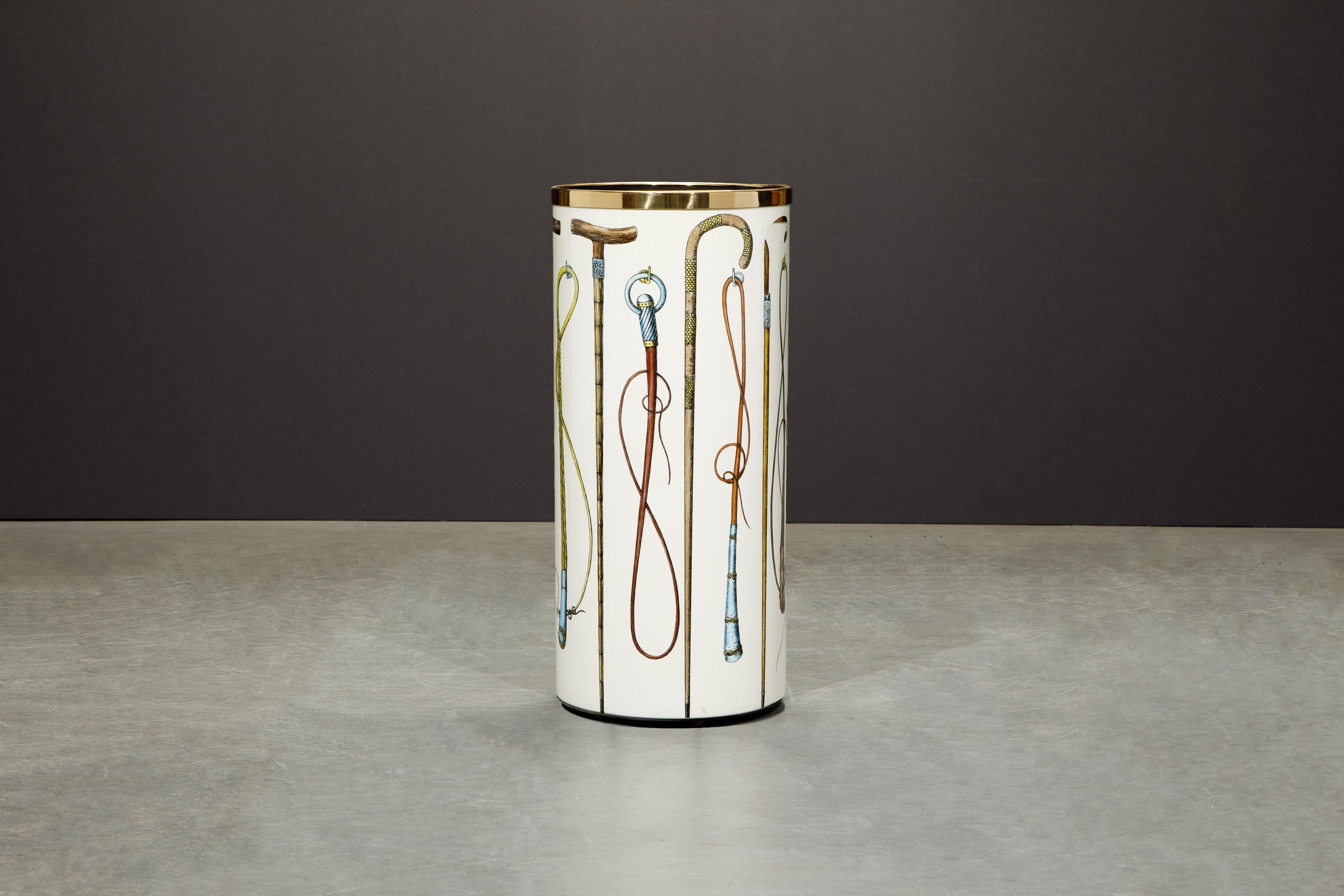 Umbrella Stand by Piero Fornasetti, Italy, Signed  3