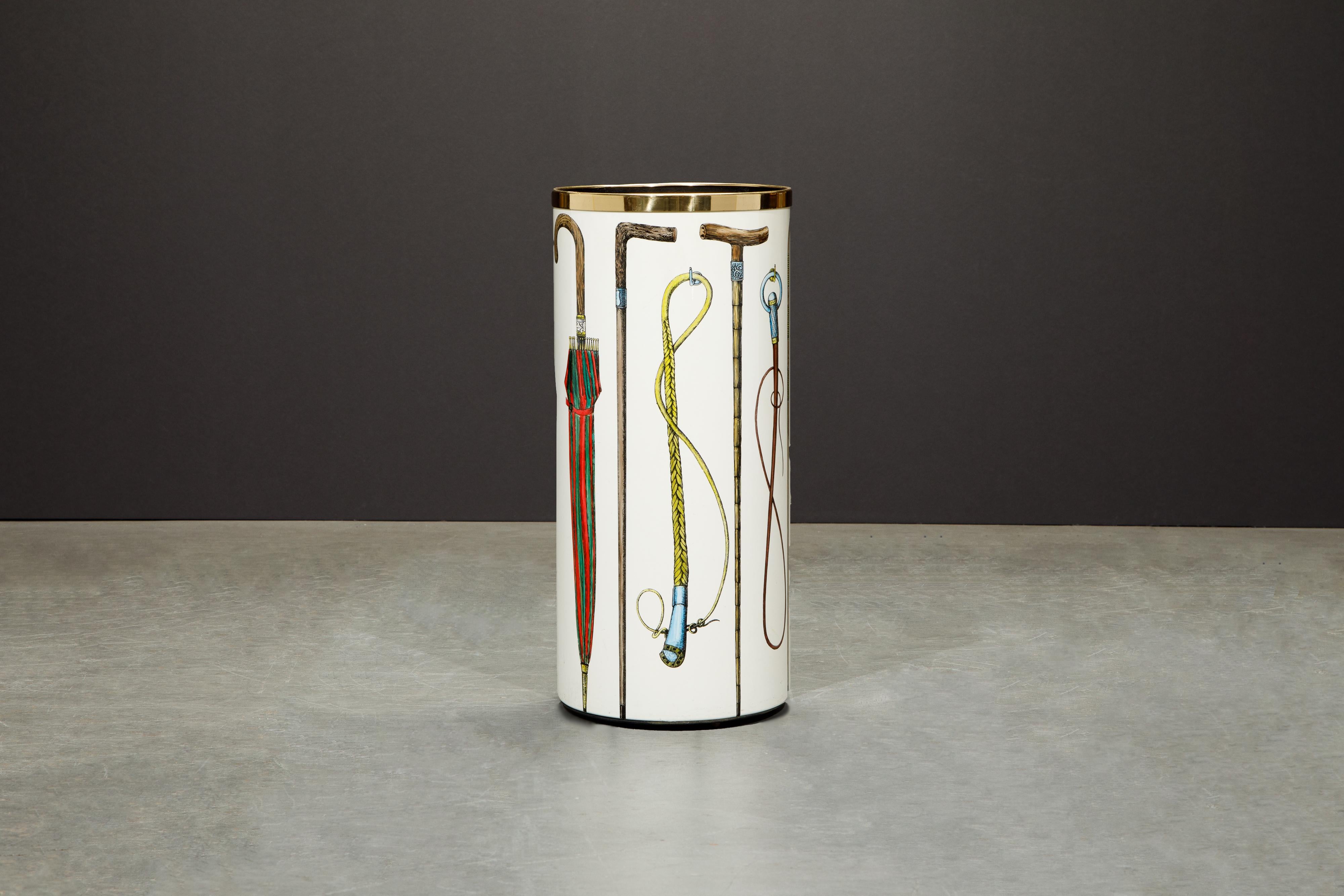 Umbrella Stand by Piero Fornasetti, Italy, Signed  4