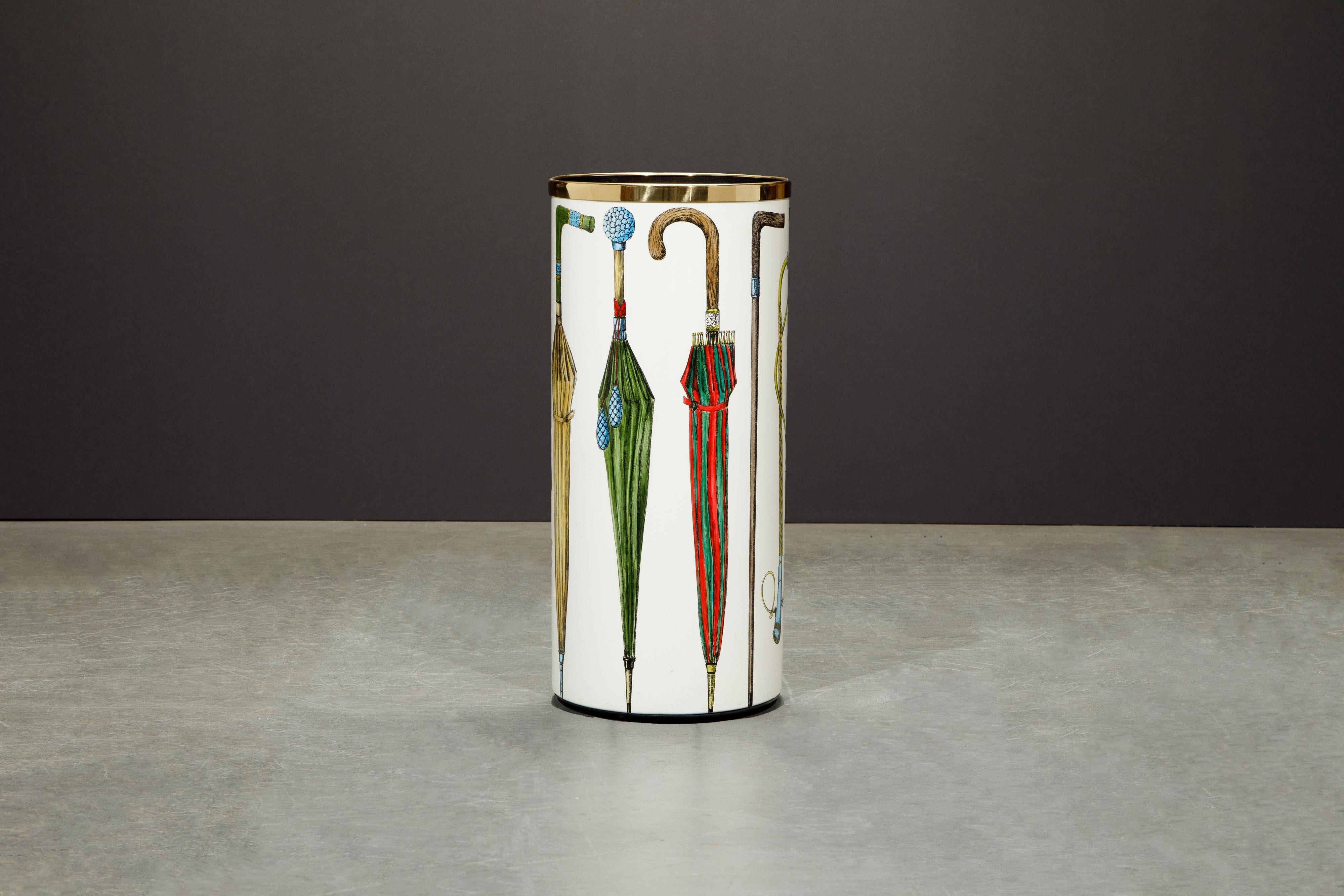 Umbrella Stand by Piero Fornasetti, Italy, Signed  5