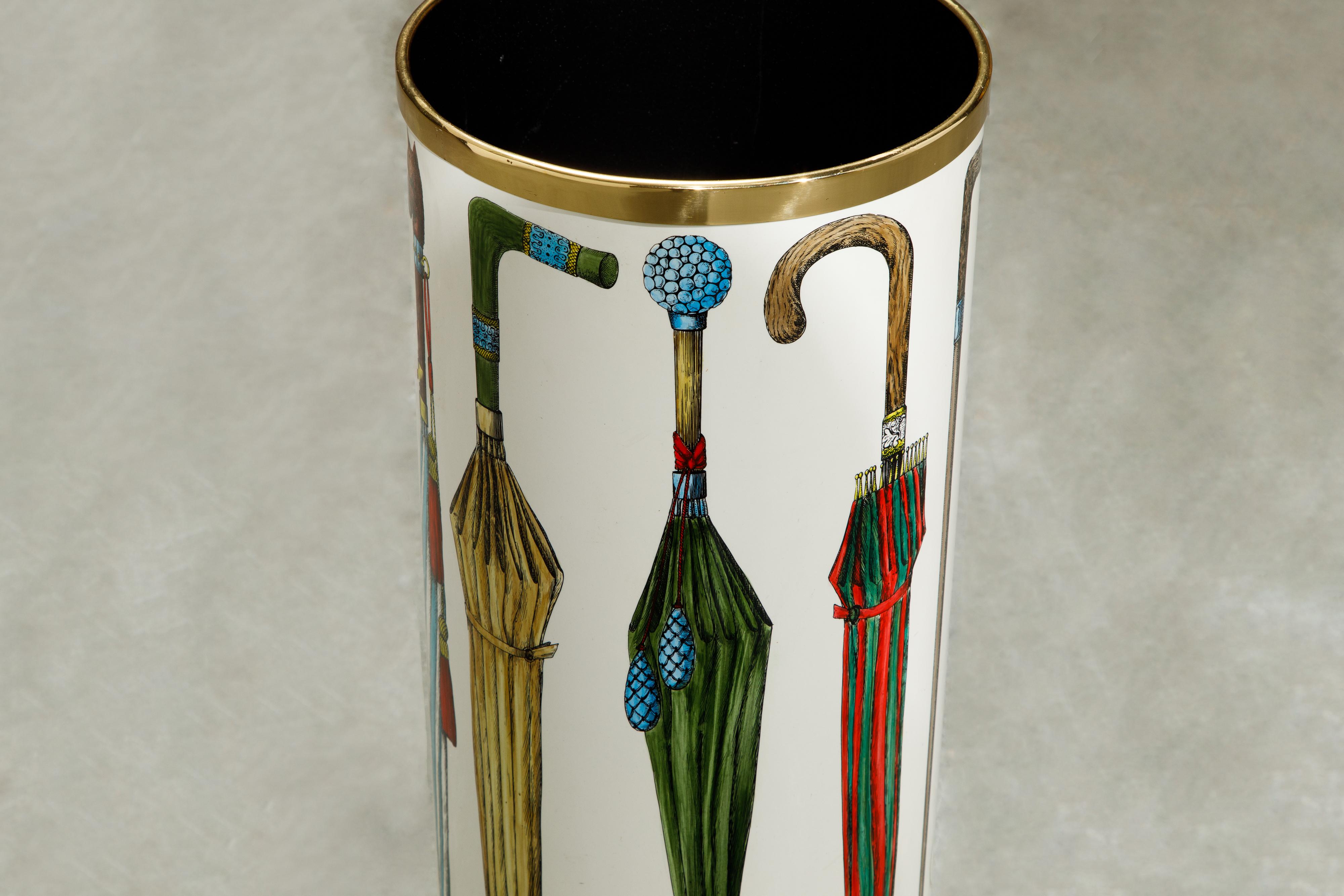 Umbrella Stand by Piero Fornasetti, Italy, Signed  10
