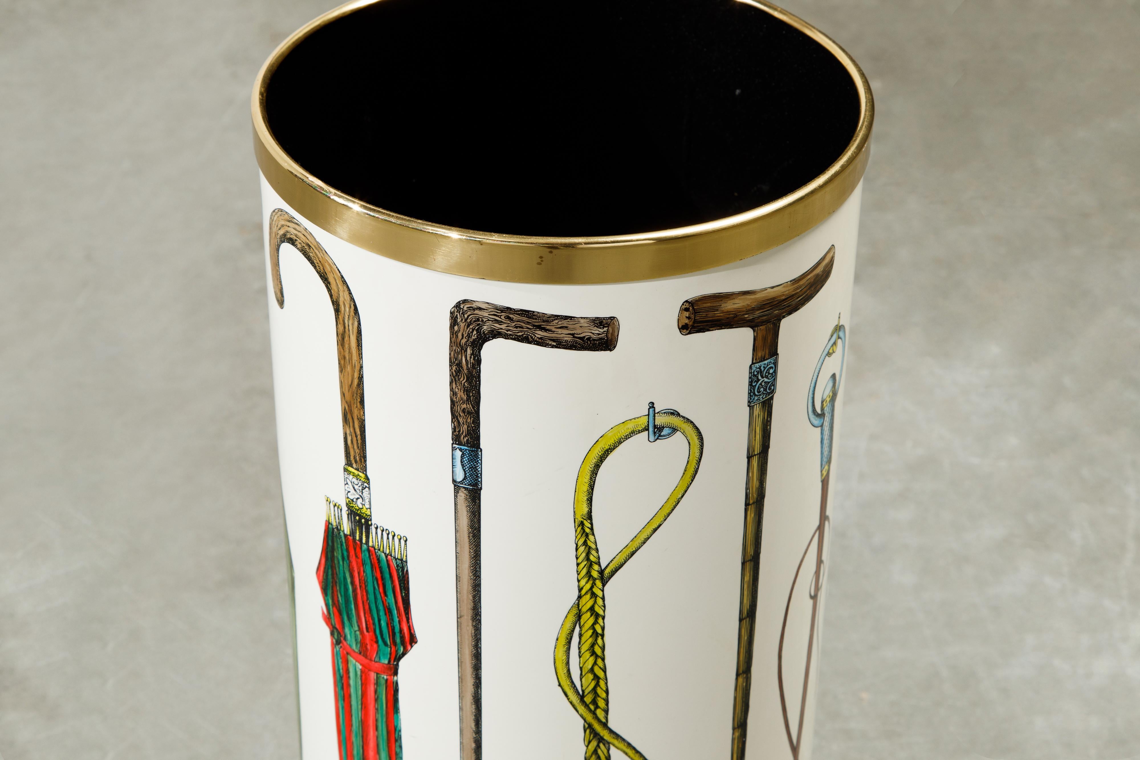 Umbrella Stand by Piero Fornasetti, Italy, Signed  11