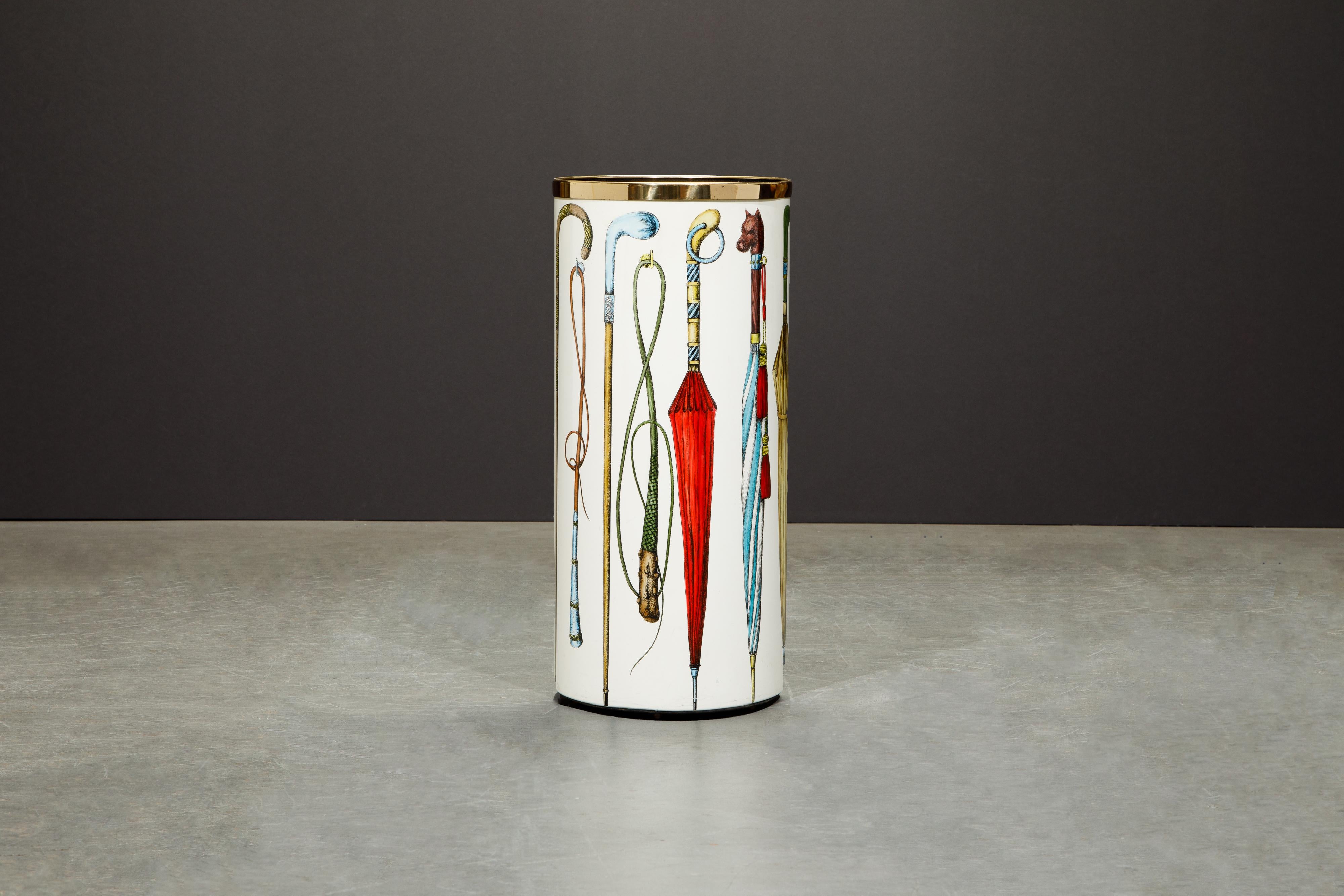 Umbrella Stand by Piero Fornasetti, Italy, Signed  2